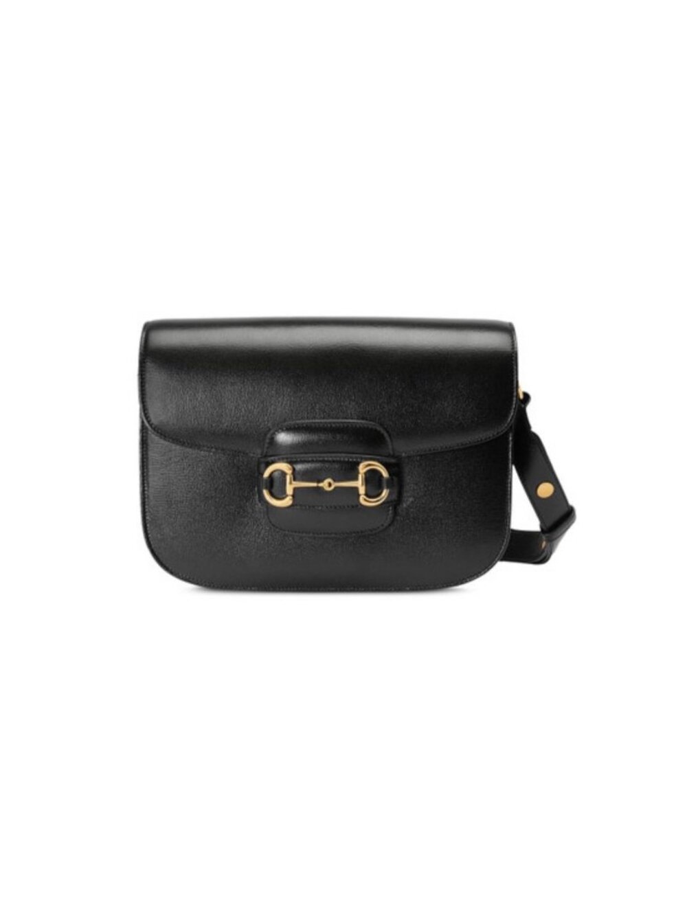 Gucci Horsebit 1955 Arabella Calfskin Crossbody Bag Black 815205